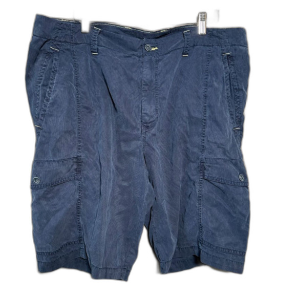 Tommy Bahama Other - Tommy Bahama Blue Cargo Shorts Size 40 Tencel Cotton Blend Relaxed Fit Casual